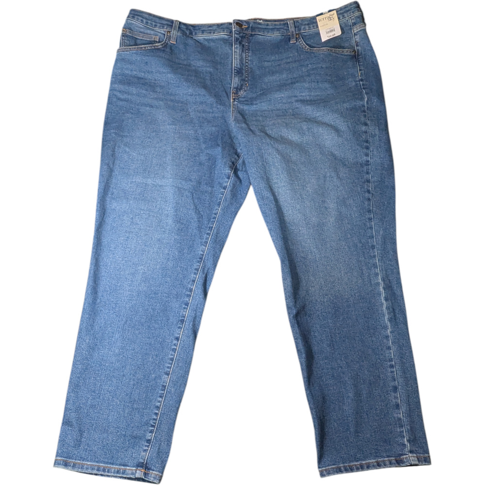 Terra & Sky -Women's Pants Blue Jean Size 22w Straight - New With Tags